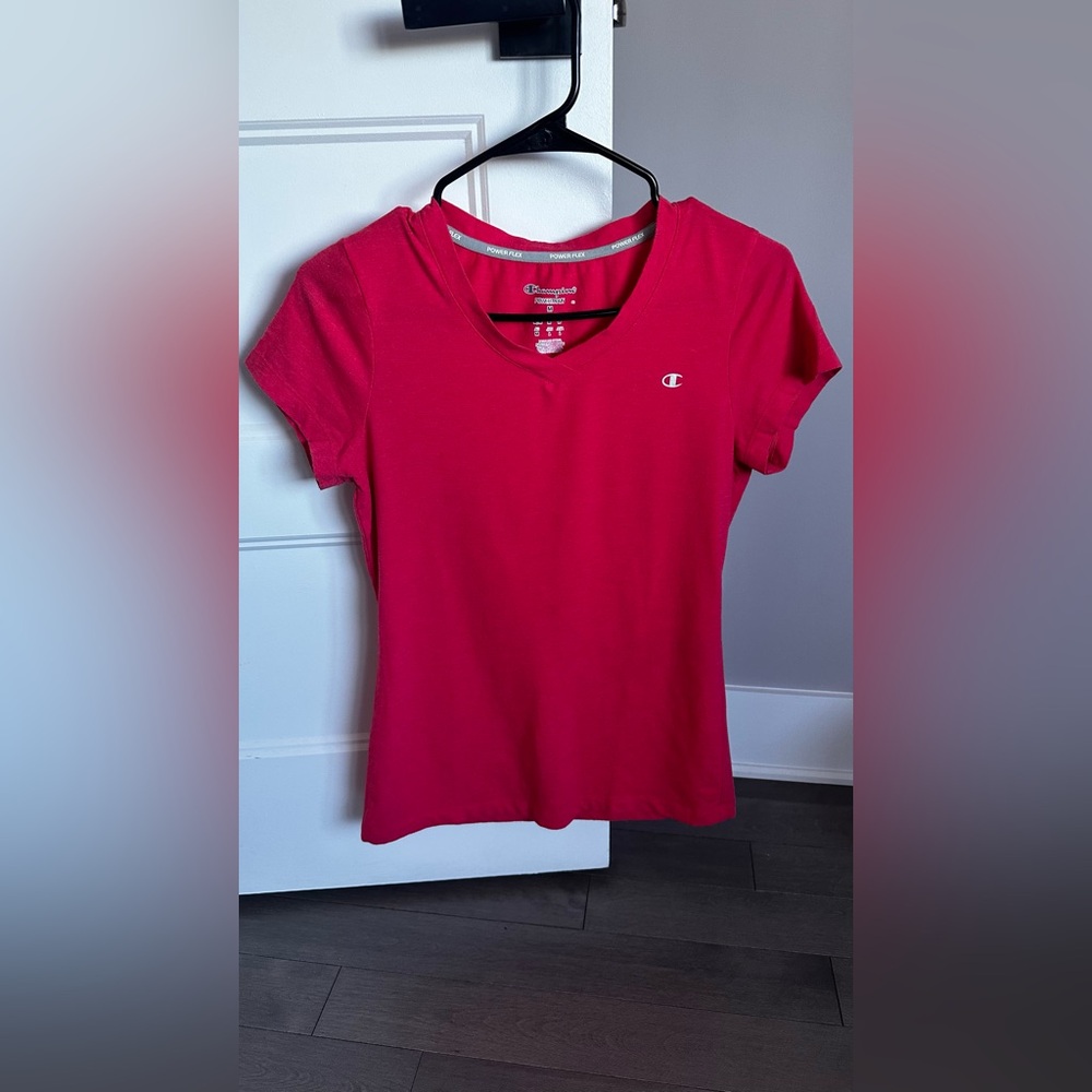 Champion Women's Bright Pink Short Sleeve Tee